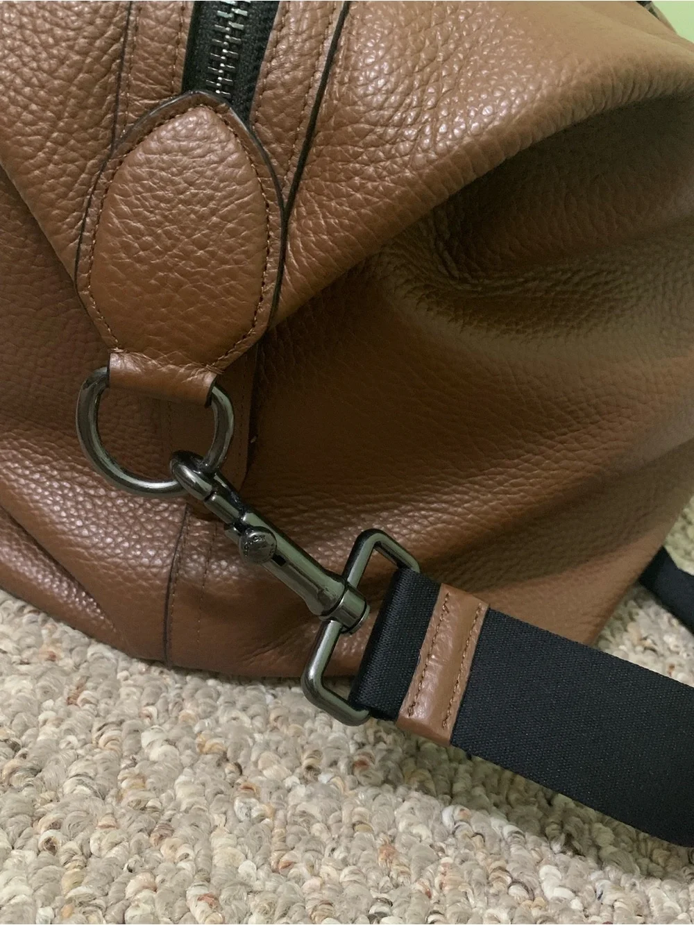 Coach Trekker Bag Pebble Leather Travel Duffel Bag - Like New 78129
